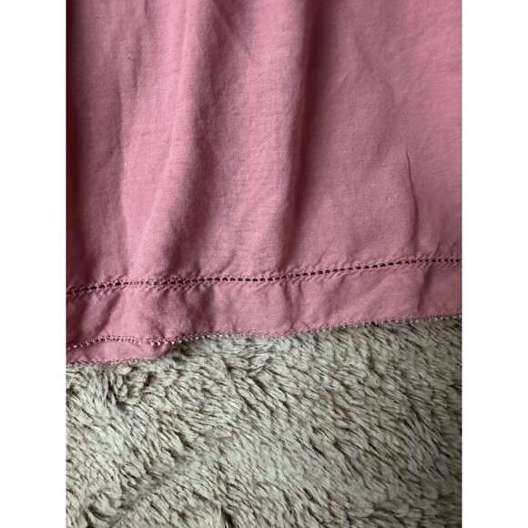 Sundance Katana Dusty Rose Top Boho Embroidered Cap Sleeve M - Picture 9 of 11